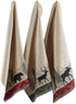 Cotton French Jacquard Dish Towels, 20x28 Set of 3, Decorative Tea Towels for Everyday Kitchen Cooking and Baking